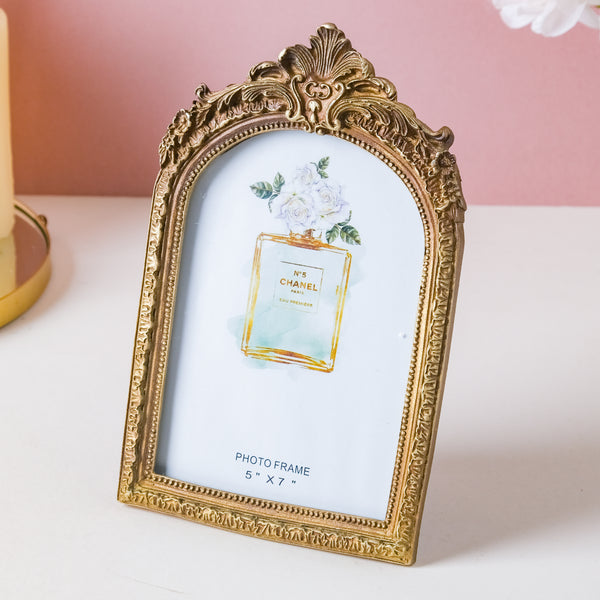 Vintage Photo Frame - Antique Gold - Picture frames and photo frames online | Table decor and home decor online