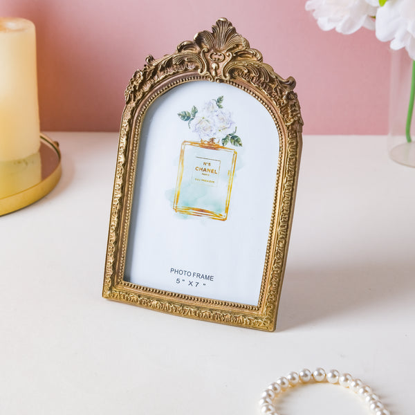 Vintage Photo Frame - Antique Gold - Picture frames and photo frames online | Table decor and home decor online