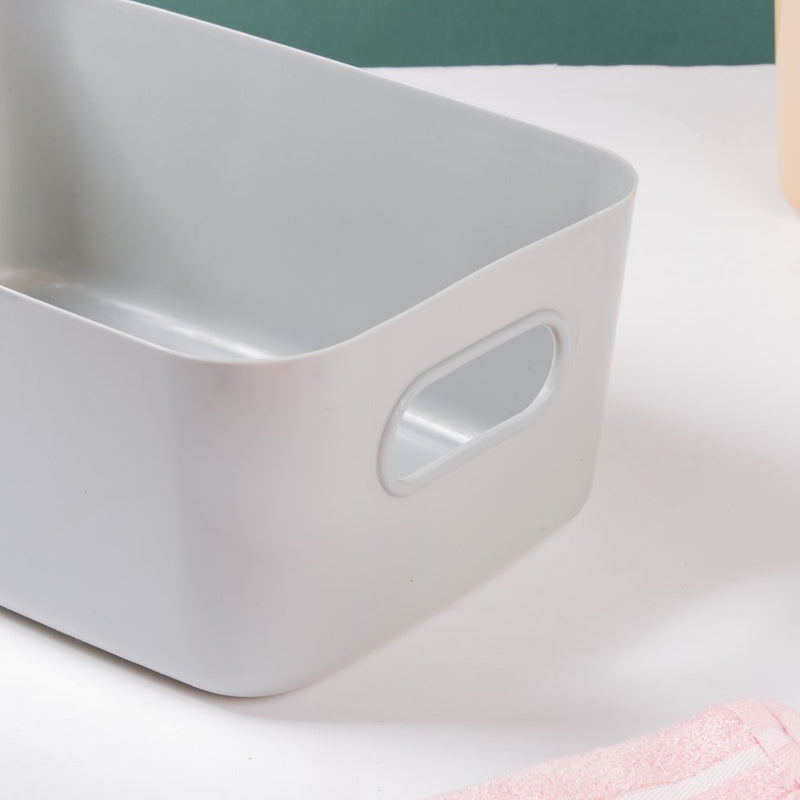 Multipurpose Storage Basket Grey Set Of 2 11 Inch - Basket | Organizer | Kitchen basket | Storage basket