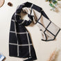 Luxury Black And White Long Scarf