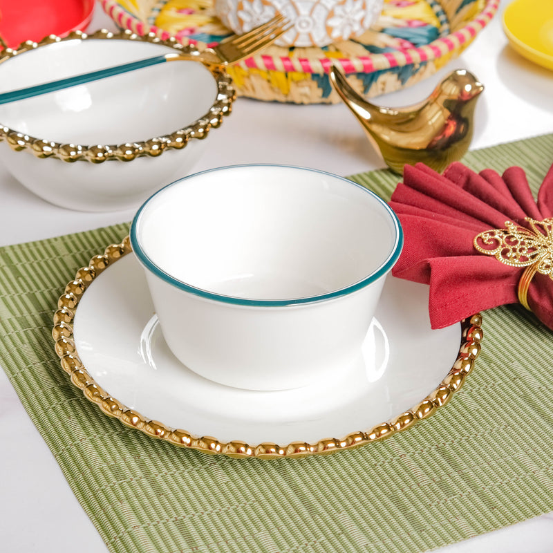 Elysian Scallop Snack Plate - Serving plate, snack plate, dessert plate | Plates for dining & home decor