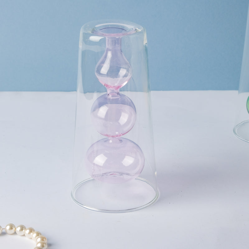 Fancy Glass Vase - Flower vase for home decor, office and gifting | Home decoration items