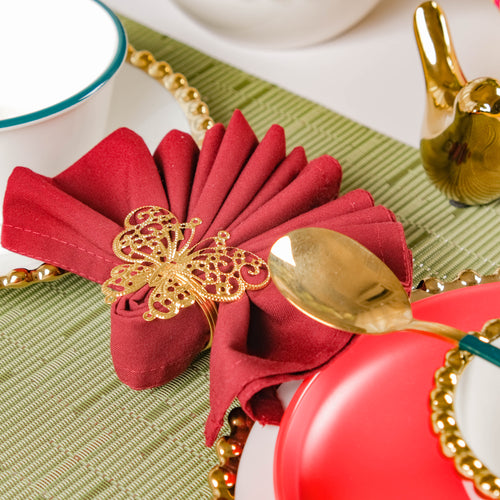 Gold Butterfly Napkin Ring