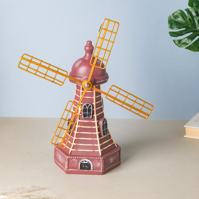 Vintage Windmill Decor - Showpiece | Home decor item | Room decoration item