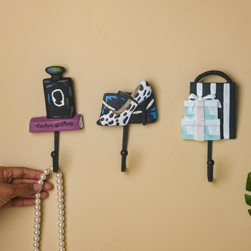 Paris Hanging Hook Set of 3 - Wall hook/wall hanger for wall decoration & wall design | Home & room decoration ideas