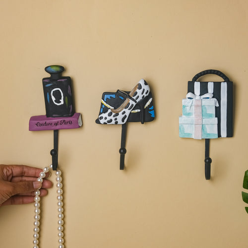 Paris Hanging Hook Set of 3 - Wall hook/wall hanger for wall decoration & wall design | Home & room decoration ideas