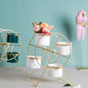 White Pot on A Ferris Wheel Stand - Indoor planters and flower pots | Home decor items