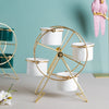 White Pot on A Ferris Wheel Stand - Indoor planters and flower pots | Home decor items