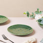 Forest Green Gloss Ceramic Snack Plate 8 Inch - Serving plate, snack plate, dessert plate | Plates for dining & home decor