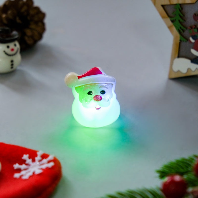 Quirky LED Santa Claus PVC Ring White