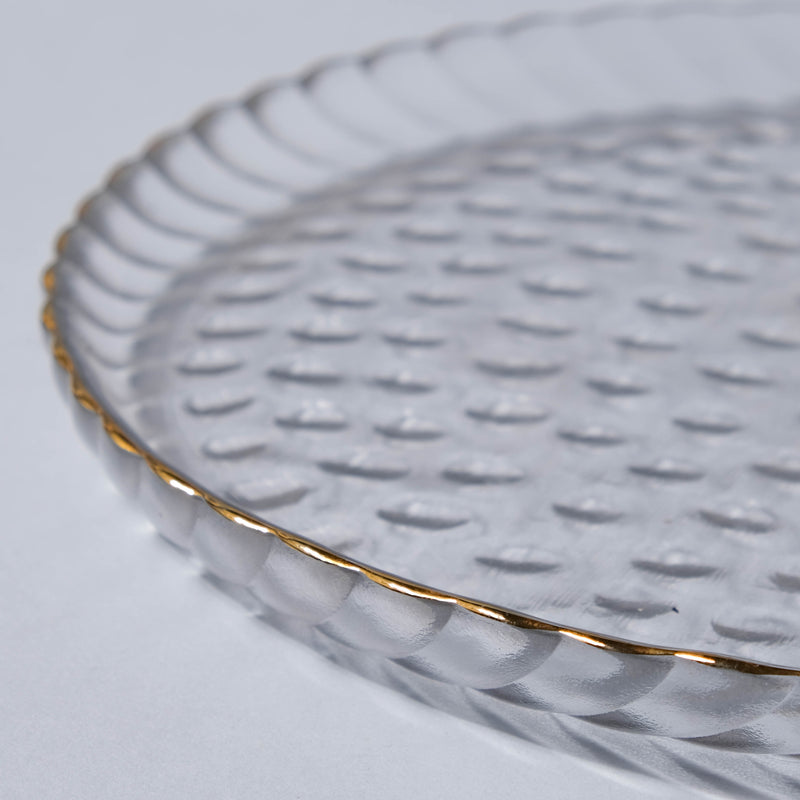 Glass Snack Plate - Serving plate, snack plate, dessert plate | Plates for dining & home decor