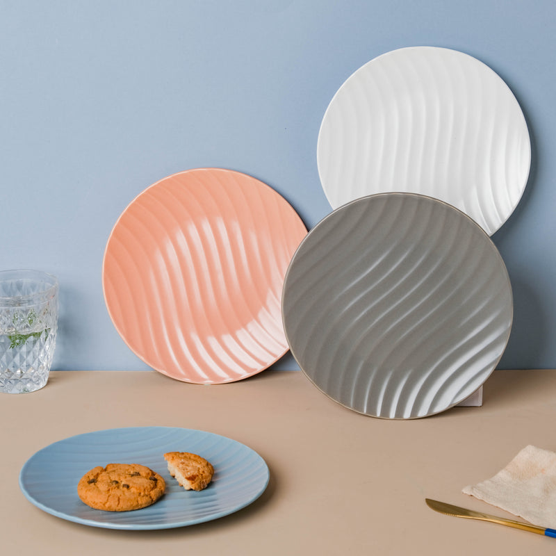 Textured Plate - Serving plate, snack plate, dessert plate | Plates for dining & home decor