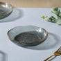 Glass Snack Plate Grey - Serving plate, snack plate, dessert plate | Plates for dining & home decor