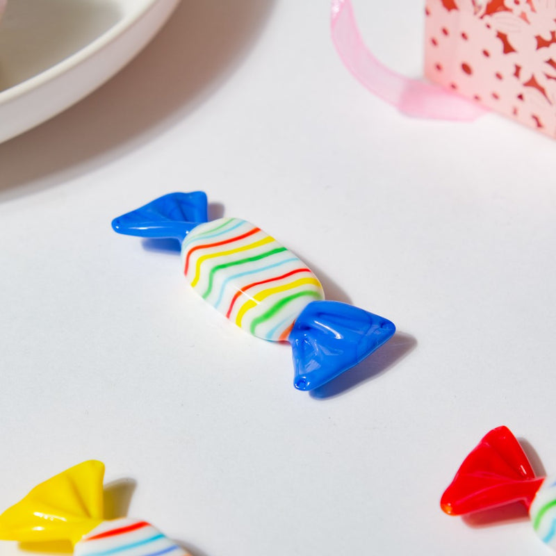 Sweet Candy O' Mine Blue Glass Decor - Showpiece | Home decor item | Room decoration item