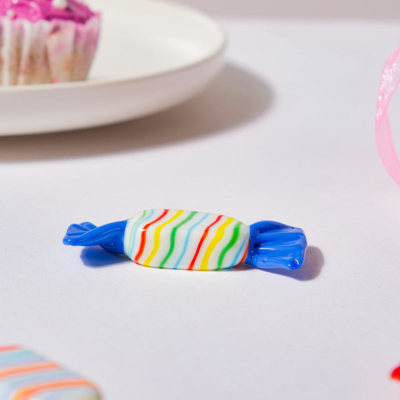 Sweet Candy O' Mine Blue Glass Decor - Showpiece | Home decor item | Room decoration item