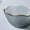 Wavy Glass Side Bowl Grey - Bowl, soup bowl, ceramic bowl, snack bowls, curry bowl, popcorn bowls | Bowls for dining table & home decor