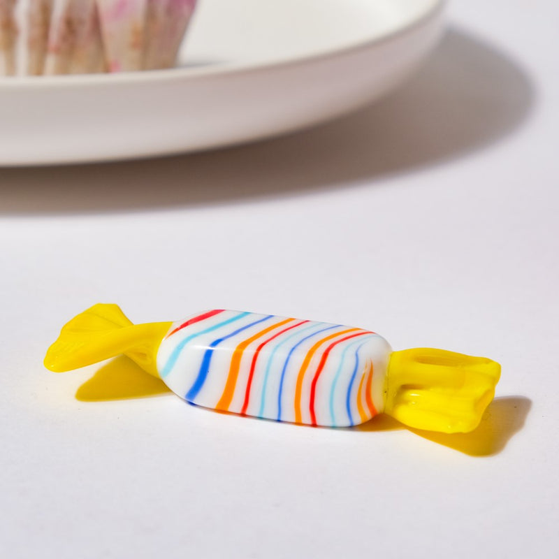 Beam Of Sunshine Yellow Candy Glass Decor - Showpiece | Home decor item | Room decoration item