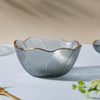 Wavy Glass Side Bowl Grey - Bowl, soup bowl, ceramic bowl, snack bowls, curry bowl, popcorn bowls | Bowls for dining table & home decor