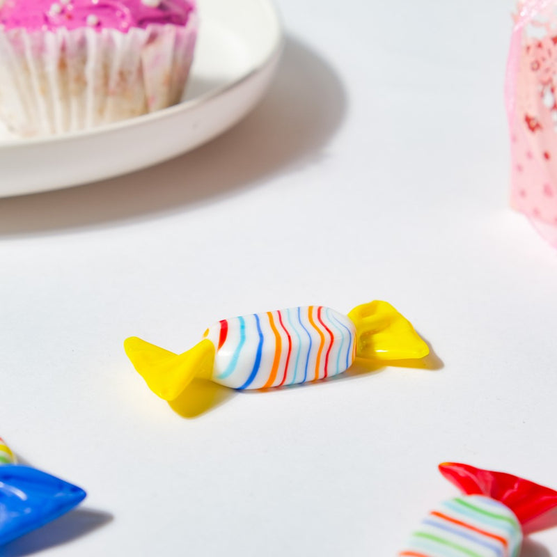 Beam Of Sunshine Yellow Candy Glass Decor - Showpiece | Home decor item | Room decoration item