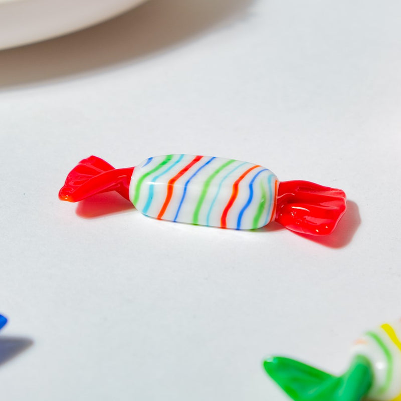 Sweet Red Glass Candy Decor - Showpiece | Home decor item | Room decoration item