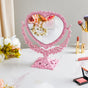 Vintage Heart Double Sided Mirror Pink - Dressing table mirror and makeup vanity mirror online | Room decor items