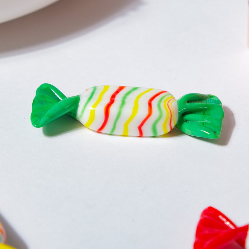 Sweet Pea Green Candy Glass Decor - Showpiece | Home decor item | Room decoration item