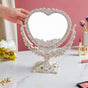 Vintage Heart Double Sided Mirror Ivory - Dressing table mirror and makeup vanity mirror online | Room decor items