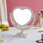 Vintage Heart Double Sided Mirror Ivory - Dressing table mirror and makeup vanity mirror online | Room decor items