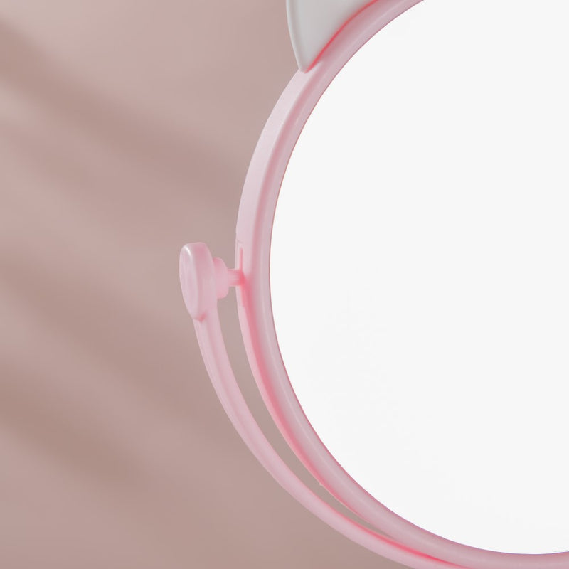 Tabletop Vanity Cat Mirror With Organizer Pink - Dressing table mirror and makeup vanity mirror online | Room decor items