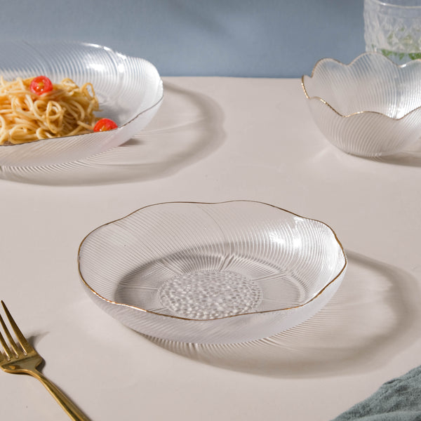 Glass Salad Plate - Serving plate, snack plate, dessert plate | Plates for dining & home decor