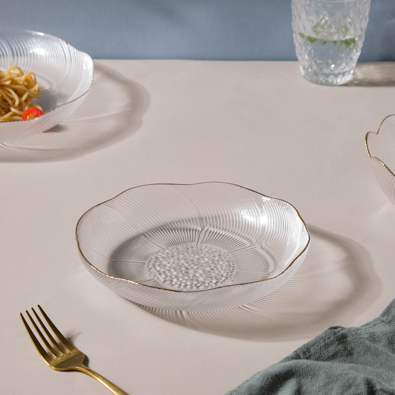 Glass Salad Plate - Serving plate, snack plate, dessert plate | Plates for dining & home decor