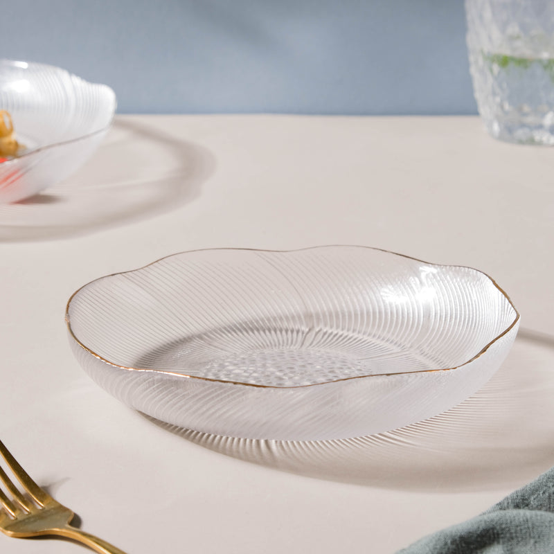 Glass Salad Plate - Serving plate, snack plate, dessert plate | Plates for dining & home decor