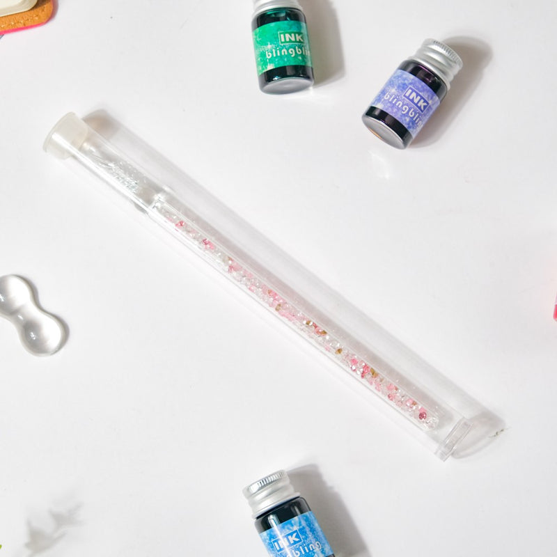 Galaxia Starry Glass Dip Pen With 4 Ink Bottles