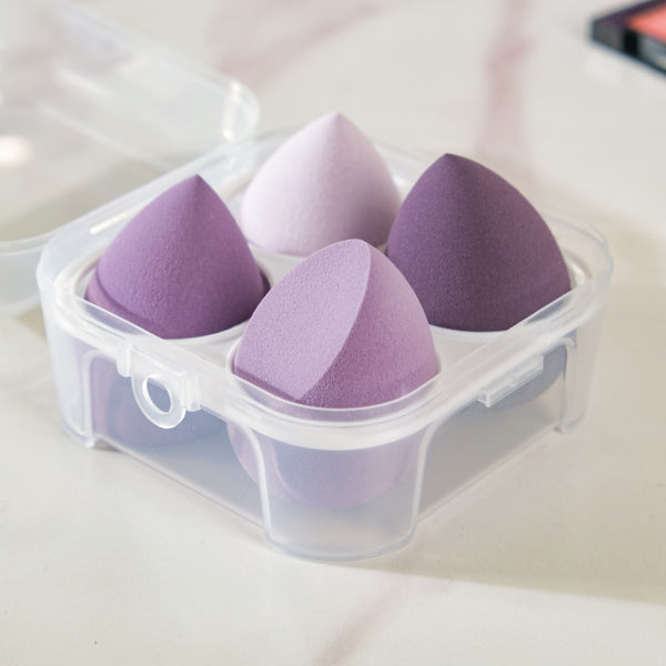 Plush Beauty Blender Purple Set of 4