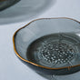 Flower Glass Dessert Plate Grey - Serving plate, small plate, snacks plates | Plates for dining table & home decor