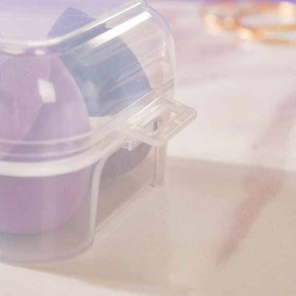 Plush Beauty Blender Purple Set of 4