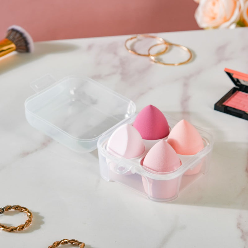 Plush Beauty Blender Pink Set of 4