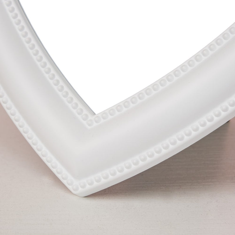 Heart Face Mirror White Large - Dressing table mirror and makeup vanity mirror online | Room decor items