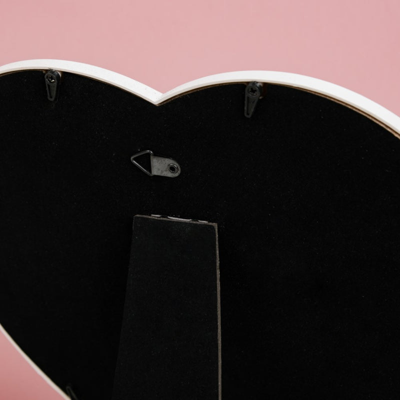 Heart Face Mirror White Large - Dressing table mirror and makeup vanity mirror online | Room decor items