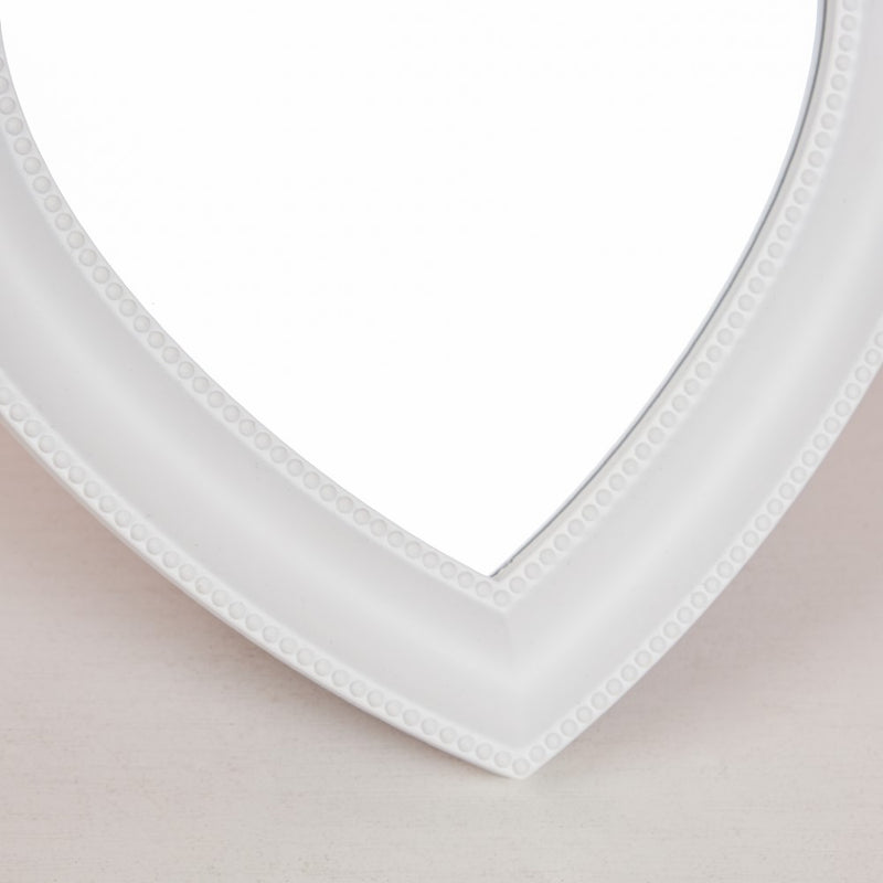 Hearty Face Mirror White Small - Dressing table mirror and makeup vanity mirror online | Room decor items