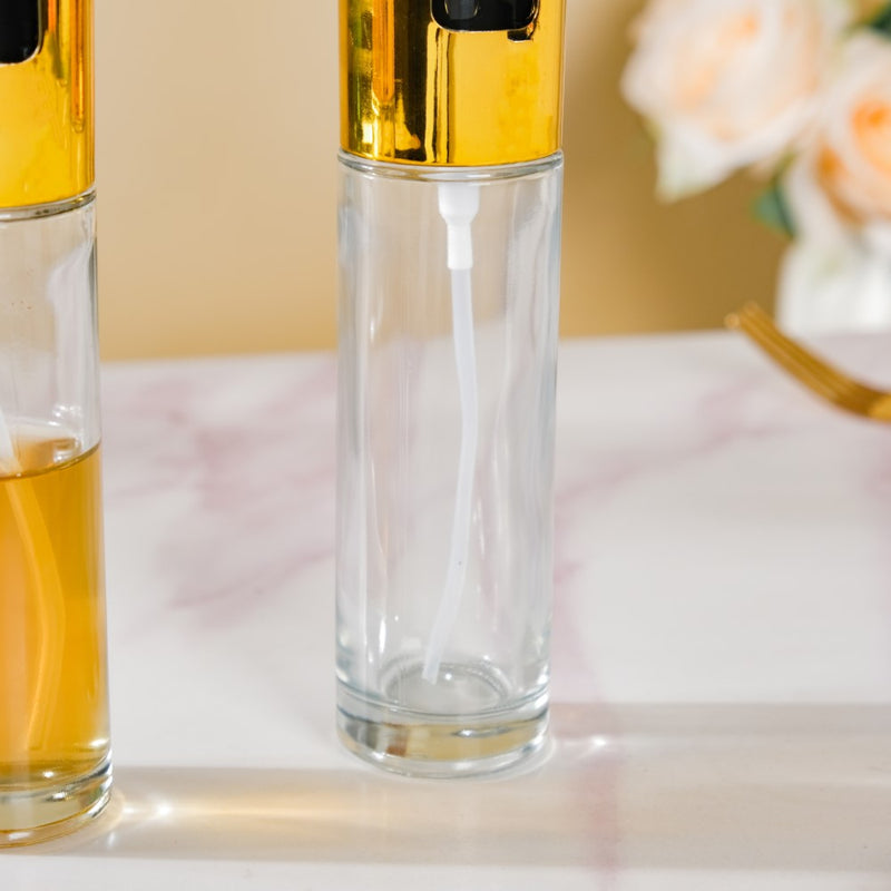 Oil Sprayer Bottle For Cooking Gold Set Of 2