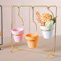 Metallic Rectangular Stand Planter - Plant pot and plant stands | Room decor items