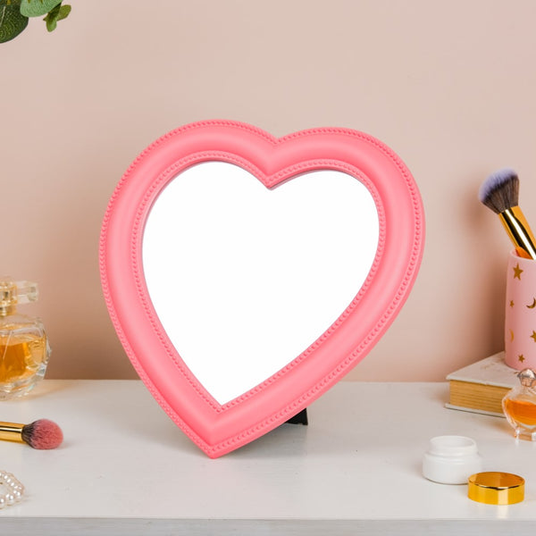 Hearty Desk Mirror Pink Large