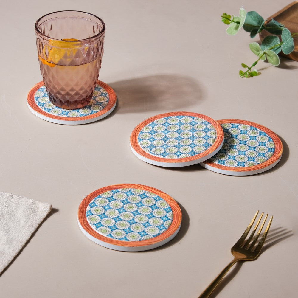 Ceramic coaster shop set