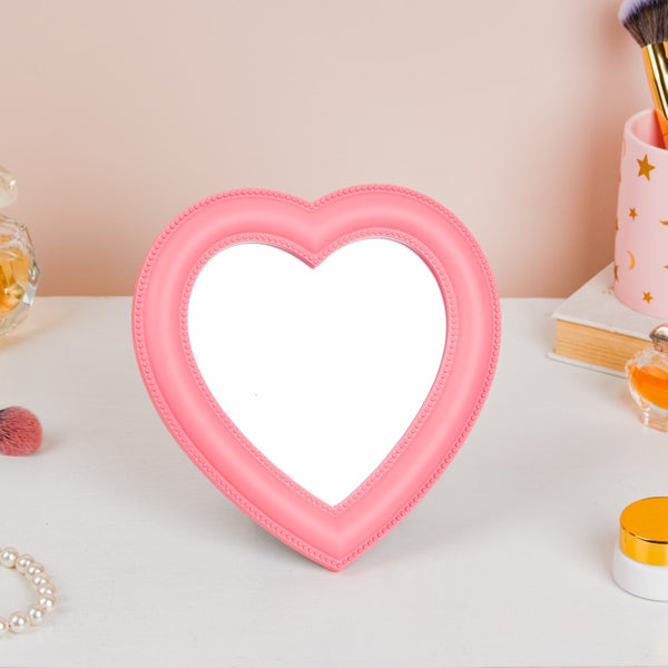 Hearty Desk Mirror Pink Small - Dressing table mirror and makeup vanity mirror online | Room decor items