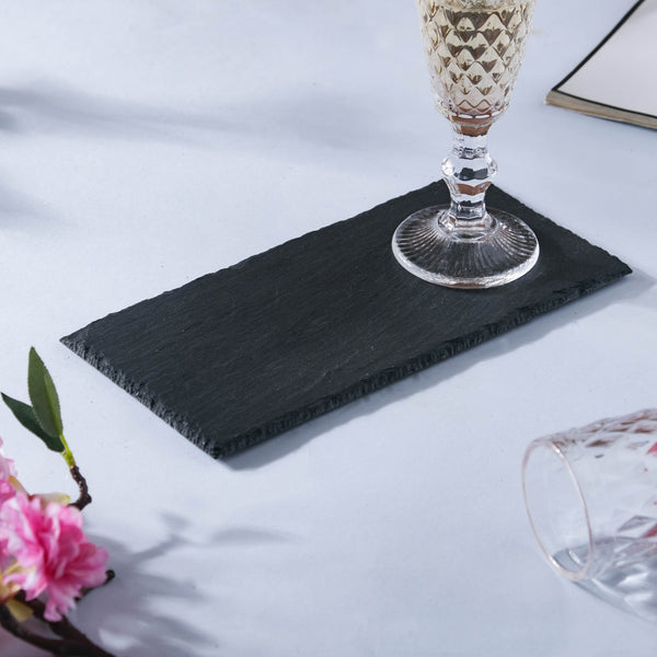 Slate Platter Small - Ceramic platter, serving platter, fruit platter | Plates for dining table & home decor