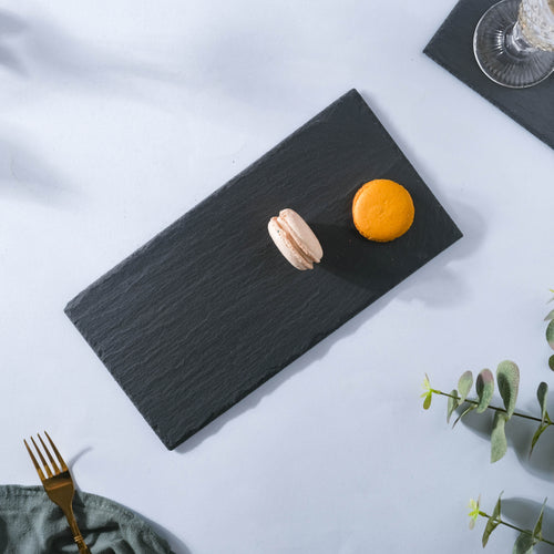 Slate Platter Medium - Ceramic platter, serving platter, fruit platter | Plates for dining table & home decor