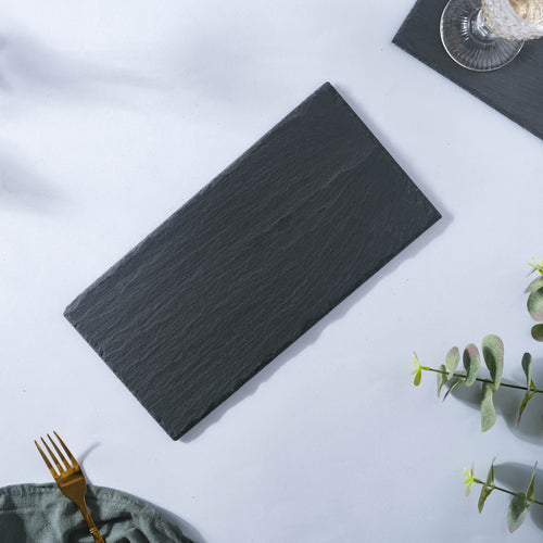 Slate Platter Medium - Ceramic platter, serving platter, fruit platter | Plates for dining table & home decor