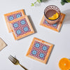 Moroccan Framed Ceramic Coaster Set Of 4