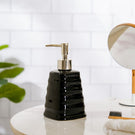 Abstract Ceramic Dispenser With Nozzle Black 7 Inch